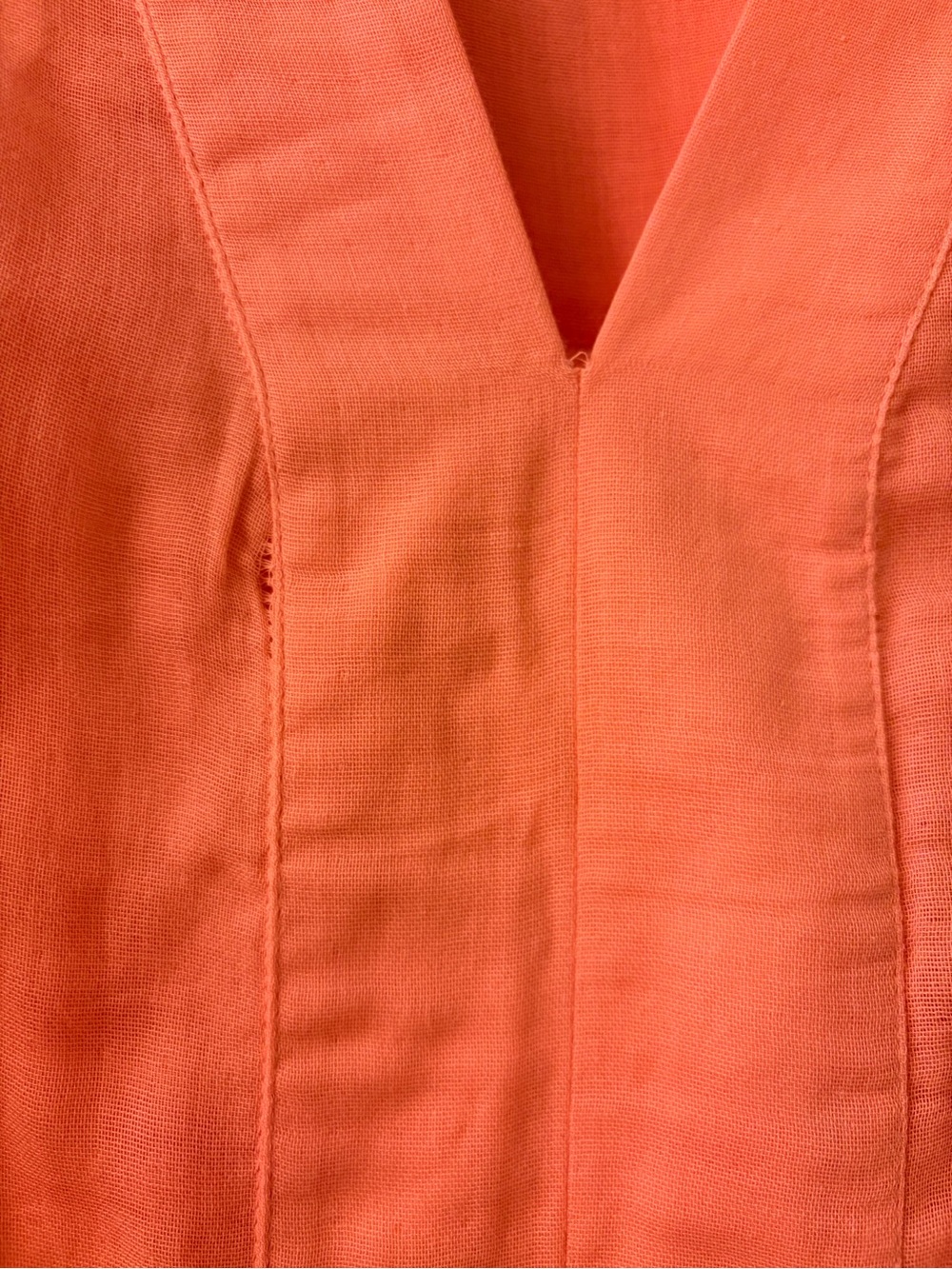 Coral Gauze Caftan Maxi Dress - Picture 5 of 5